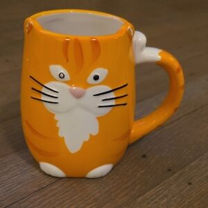 Tag : 3D Orange Cat Mug. 12oz